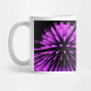 exploding vivid pink 3D sphere Mug